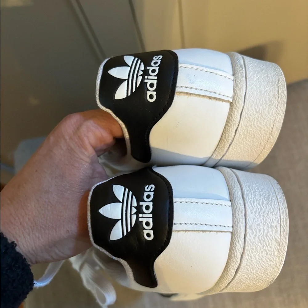 Adidas Original Superstar Foundation in White & Black Sz 8.5 - Picture 6 of 8